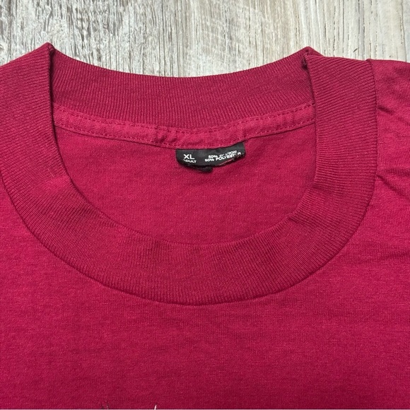 Vintage Lion Tiger Cat t shirt red single stitch screen stars men’s XL 24x30 - Picture 5 of 5